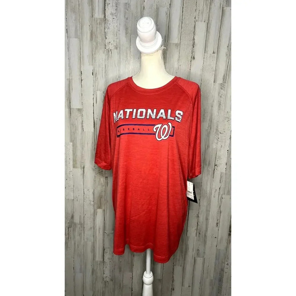 NWT Washington Nationals Men's Red‎ Short Sleeve Graphic T-Shirt Size XL - Picture 1 of 4